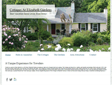 Tablet Screenshot of cottagesatelizabethgardens.com